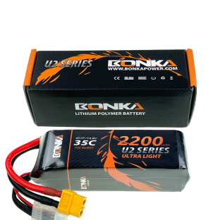 BONKA 2200mAh 35C 4S LiPo Battery for RC Helicopter